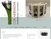 Tablet Screenshot of cor-aerssens.nl